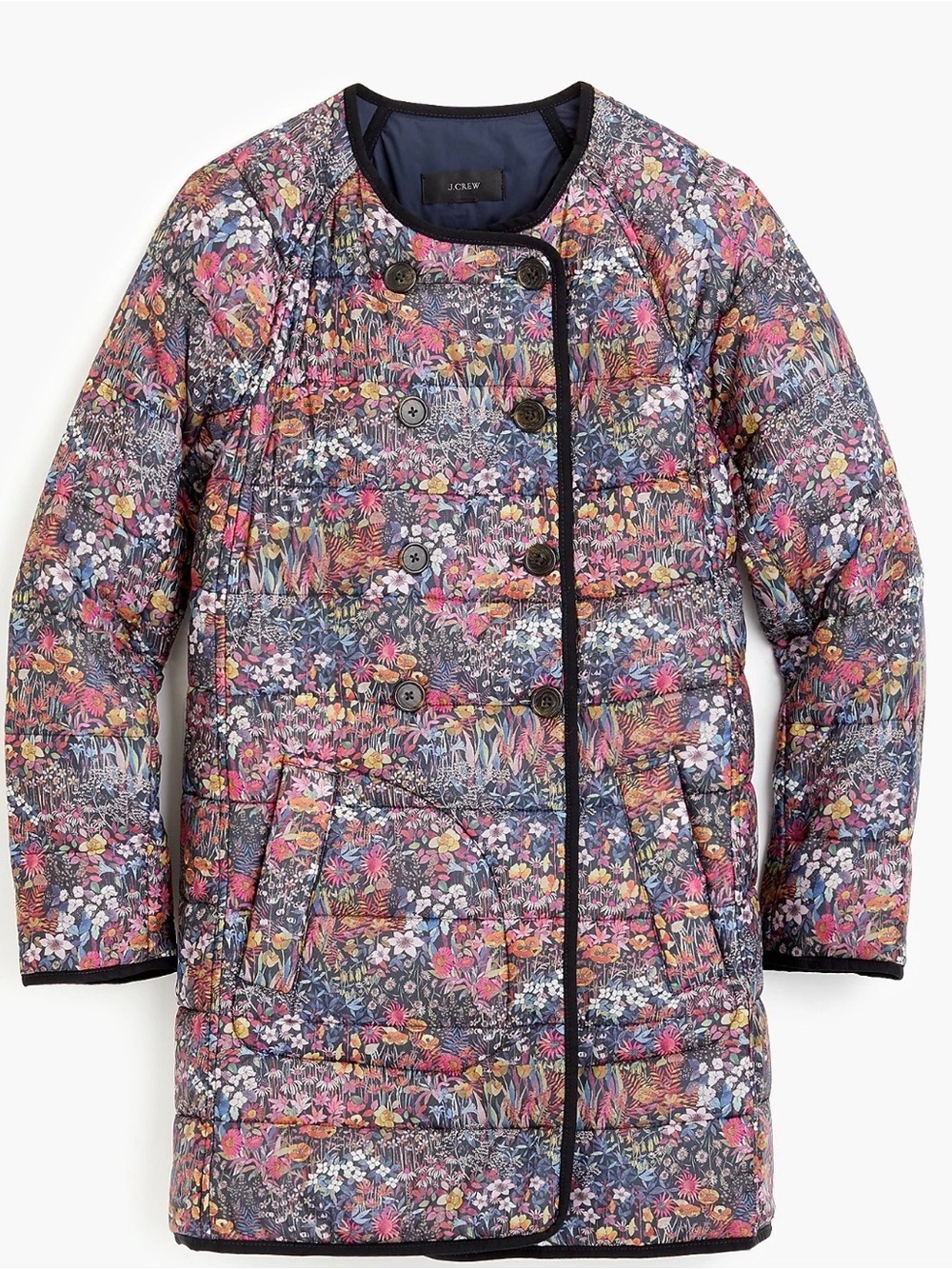 J. Crew Reversible Puffer Liberty Floral Size M